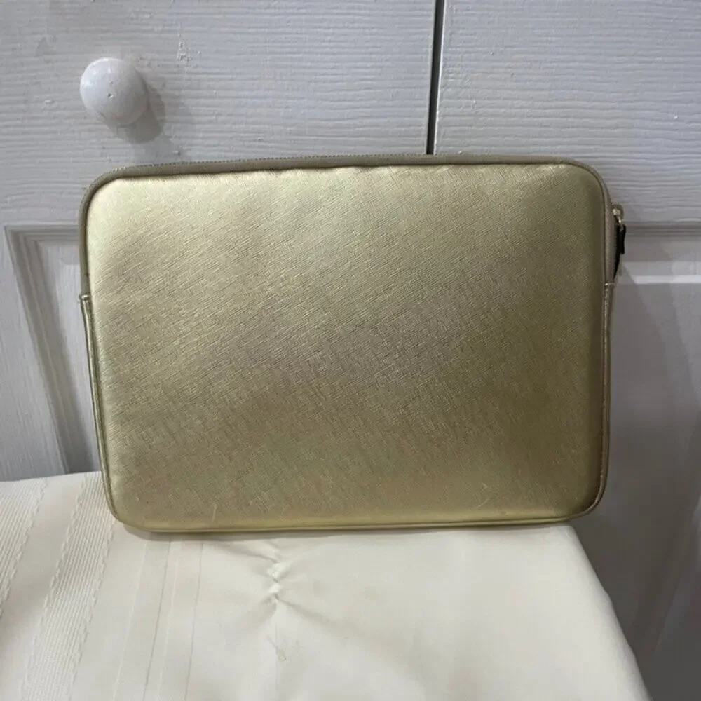 KATE SPADE LAPTOP NOTEBOOK‎ CASE METALLIC GOLD 13 ‘ VERSATILE FUNCTIONAL
